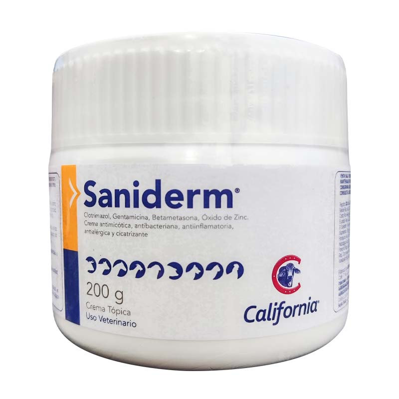 Saniderm Crema Tópica para Perros Gatos 200 gr Todo para Mascotas