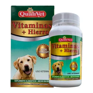 Vitaminas + Hierro Suplemento Alimenticio para Perros x 60 tabletas - Imagen 1